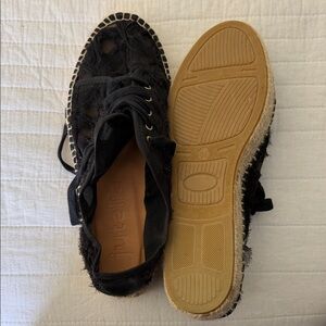 Black Lace-Up Women's Espadrilles - Jutteinsa